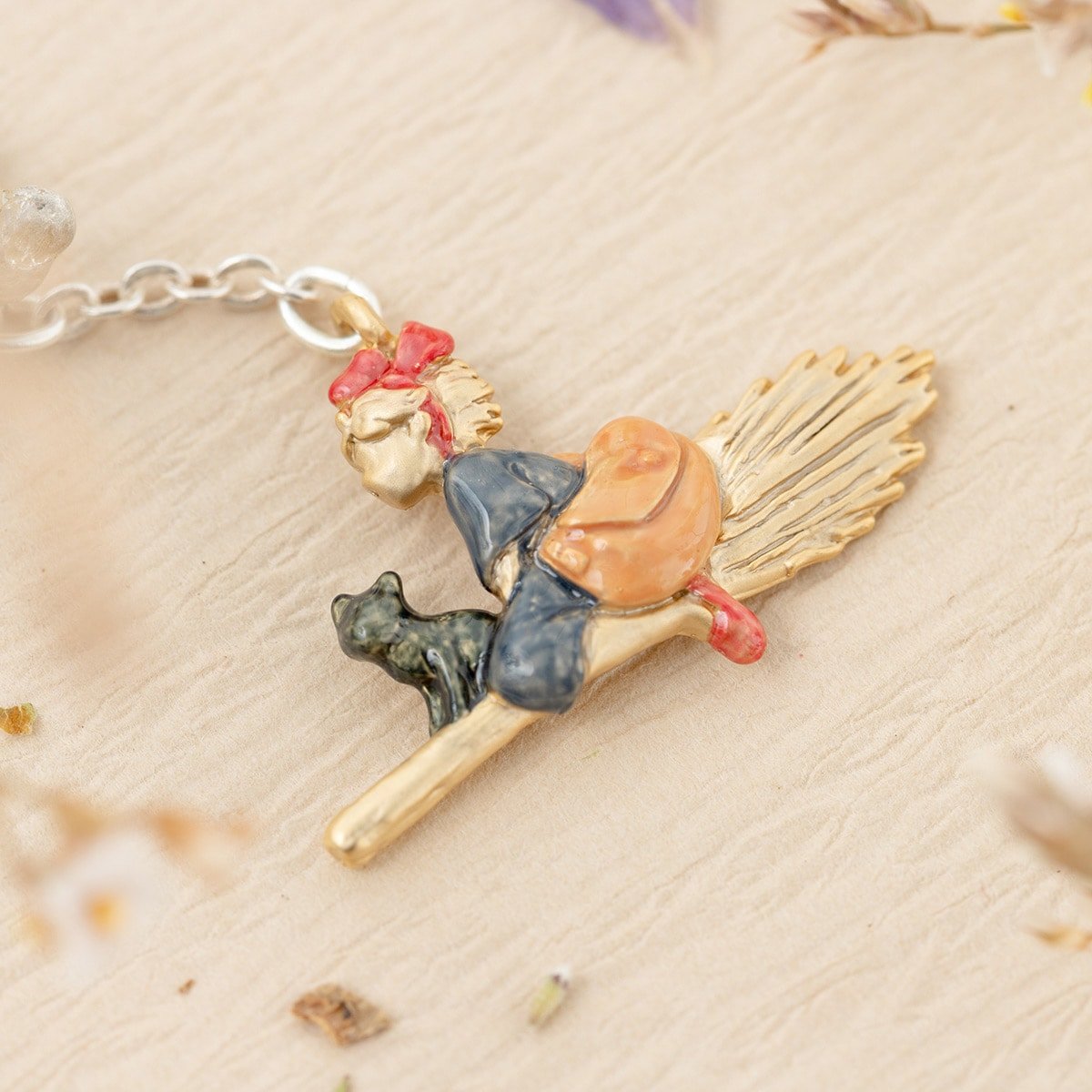 Official Studio Ghibli Kiki Earrings • Kikis Delivery Service Accessory • Japanese Handmade Jewelry - Kamaji Market