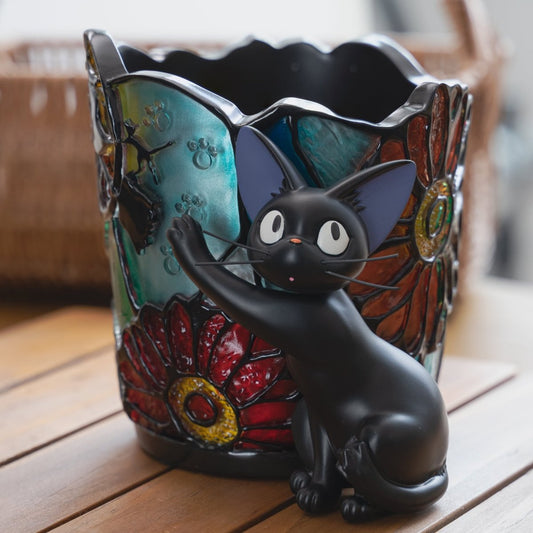 Official Studio Ghibli Kikis Delivery Service Planter/Diorama Flower Stained Glass - Kamaji Market