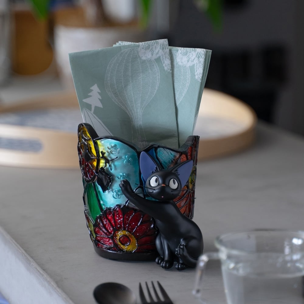 Official Studio Ghibli Kikis Delivery Service Planter/Diorama Flower Stained Glass - Kamaji Market
