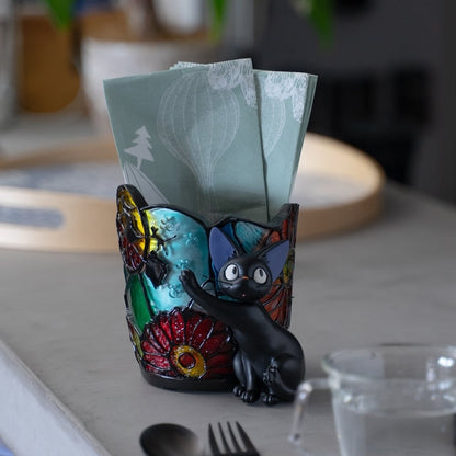 Official Studio Ghibli Kikis Delivery Service Planter/Diorama Flower Stained Glass - Kamaji Market