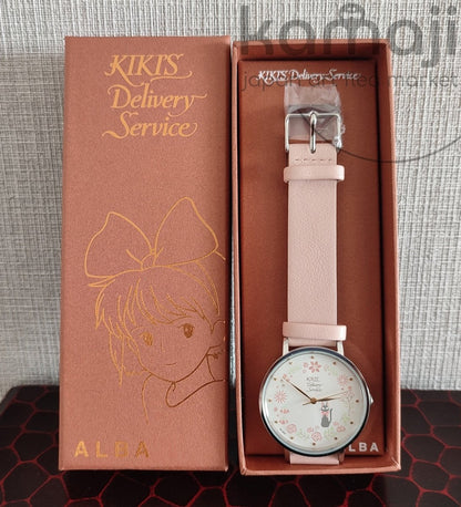 Official Studio Ghibli Kikis Delivery Service Wrist Watch • Jiji ALBA Seiko Japanese Anime Watches • Pink - Kamaji Market