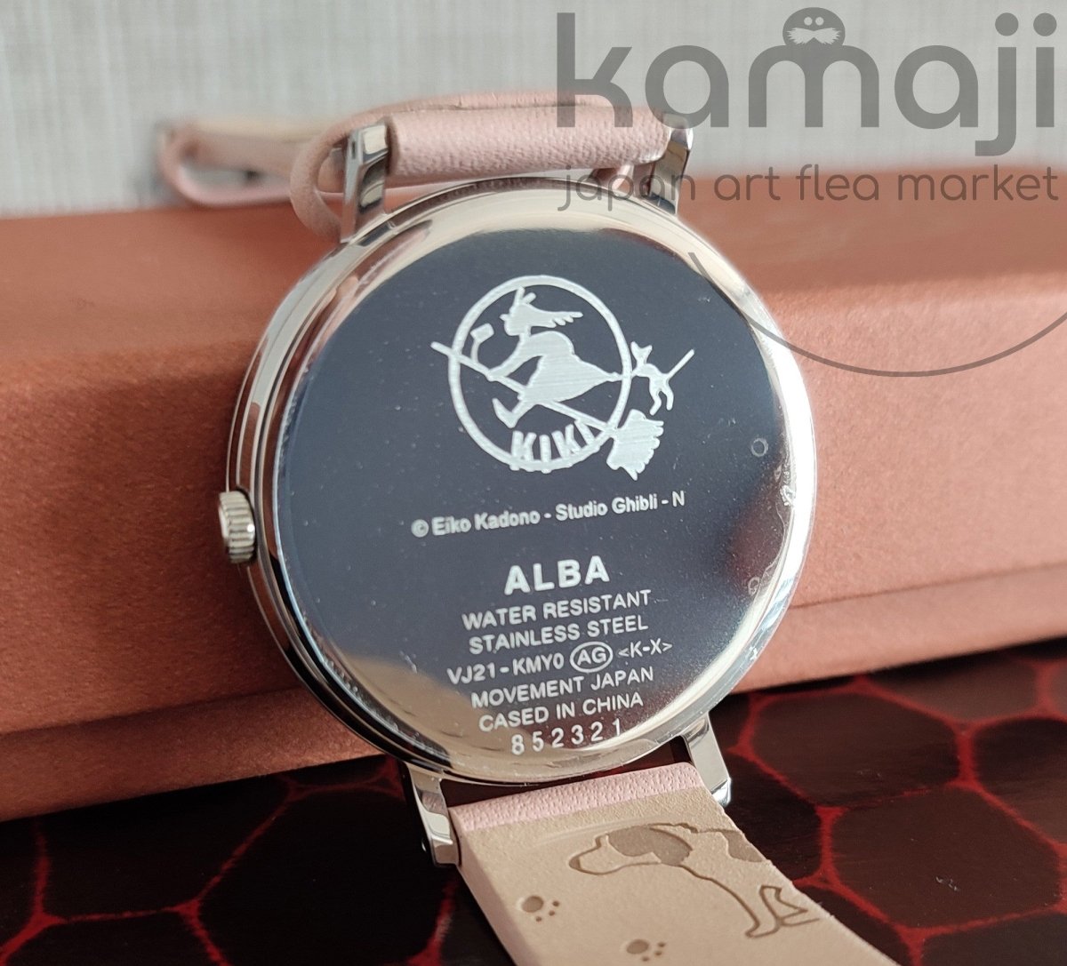Official Studio Ghibli Kikis Delivery Service Wrist Watch • Jiji ALBA Seiko Japanese Anime Watches • Pink - Kamaji Market