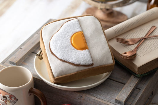 Official Studio Ghibli Laputa Fried Egg Pouch • Castle in the Sky Case - Kamaji Market