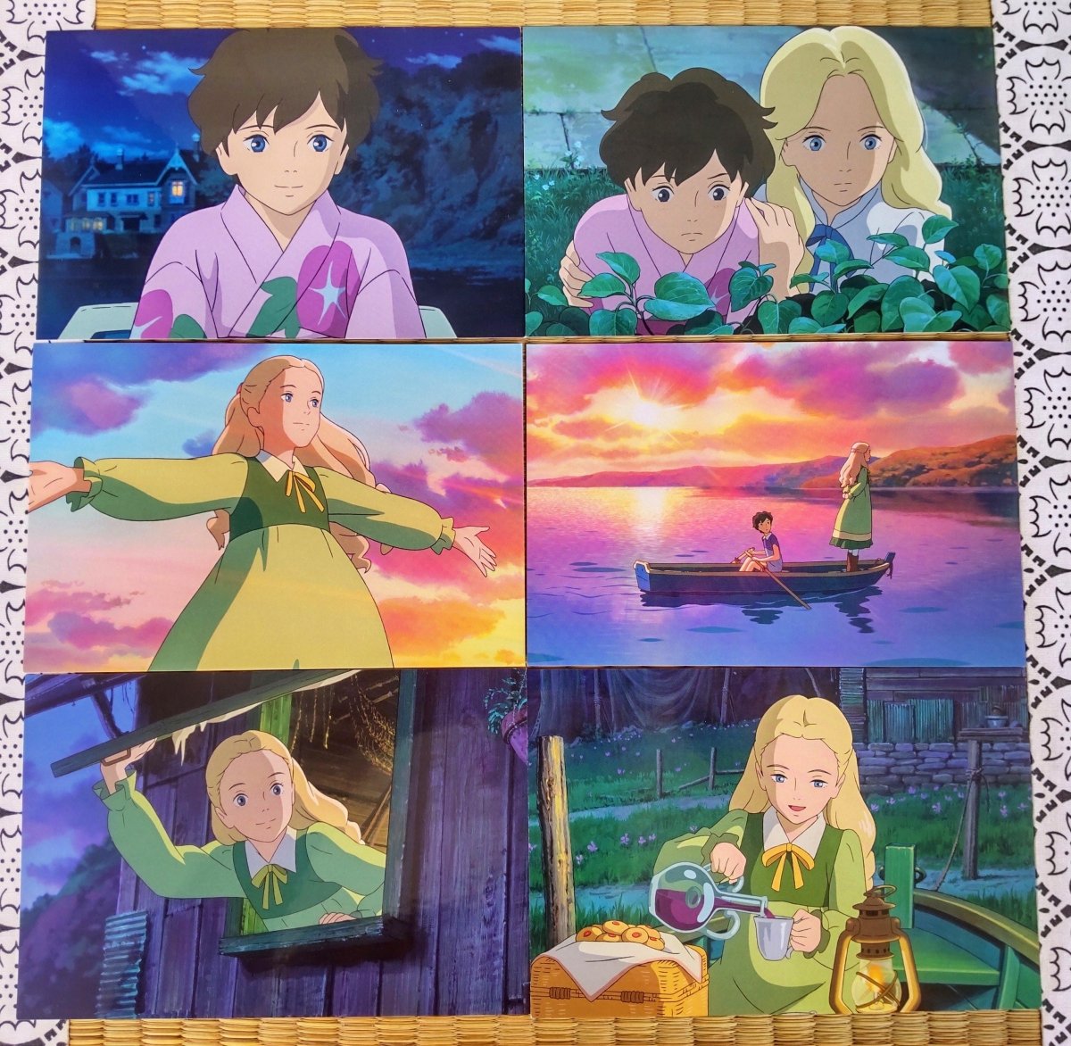 Official Studio Ghibli Marnie Postcard • When Marnie Was There Message card/Writing letter • Japanese Anime Stationery - Kamaji Market