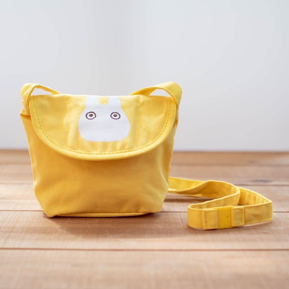 Official Studio Ghibli Mei's Shoulder Bag with Small Totoro • My Neighbor Totoro Yellow Cosmetic Bag/Pochette/Wallet/Makeup Bag - Kamaji Market