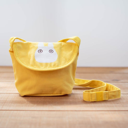 Official Studio Ghibli Mei's Shoulder Bag with Small Totoro • My Neighbor Totoro Yellow Cosmetic Bag/Pochette/Wallet/Makeup Bag - Kamaji Market