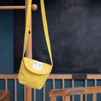 Official Studio Ghibli Mei's Shoulder Bag with Small Totoro • My Neighbor Totoro Yellow Cosmetic Bag/Pochette/Wallet/Makeup Bag - Kamaji Market