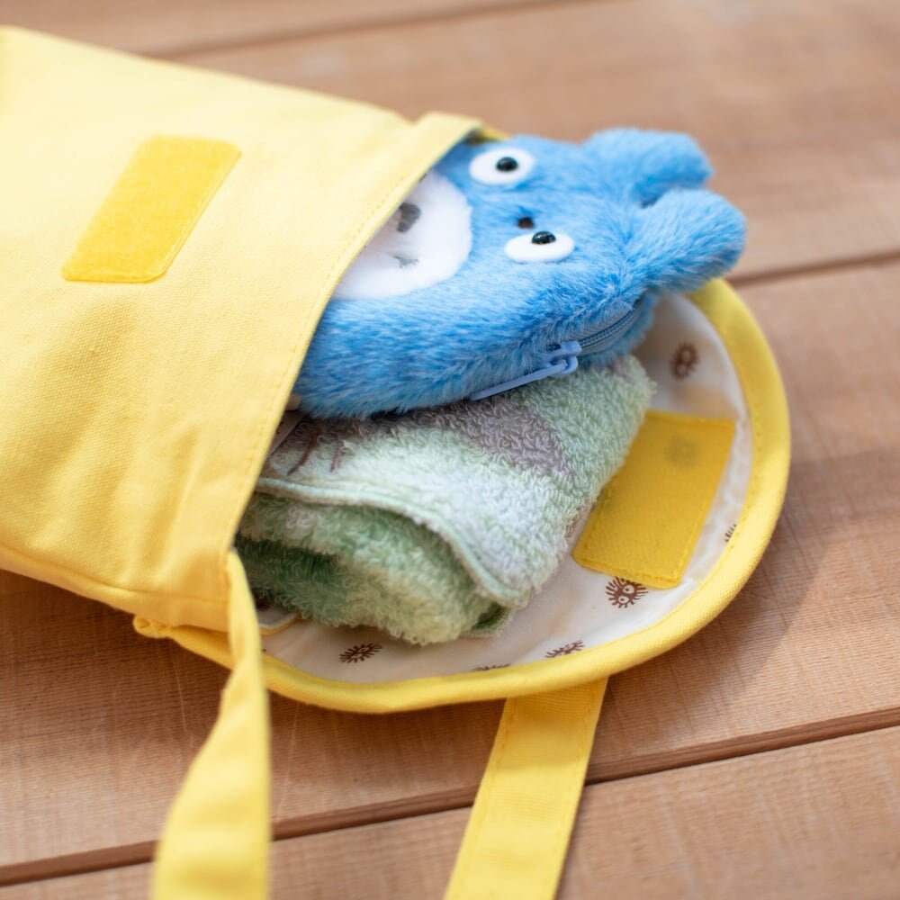 Official Studio Ghibli Mei's Shoulder Bag with Small Totoro • My Neighbor Totoro Yellow Cosmetic Bag/Pochette/Wallet/Makeup Bag - Kamaji Market