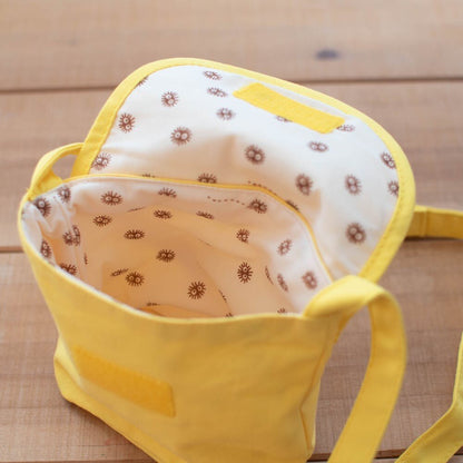 Official Studio Ghibli Mei's Shoulder Bag with Small Totoro • My Neighbor Totoro Yellow Cosmetic Bag/Pochette/Wallet/Makeup Bag - Kamaji Market