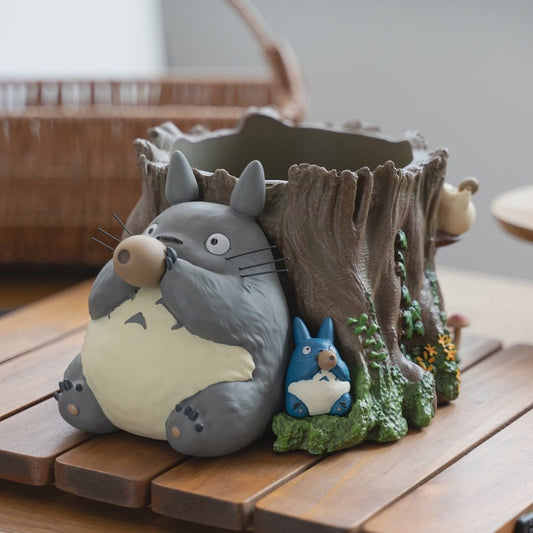 Official Studio Ghibli My Neighbor Totoro Planter Cover/Diorama Large Stump - Kamaji Market