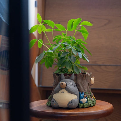 Official Studio Ghibli My Neighbor Totoro Planter Cover/Diorama Large Stump - Kamaji Market