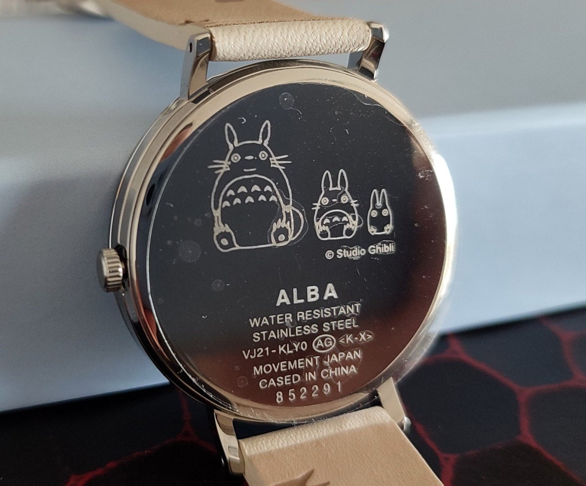 Official Studio Ghibli My Neighbor Totoro Wrist Watch • White Japanese Anime Watches • ALBA Seiko - Kamaji Market