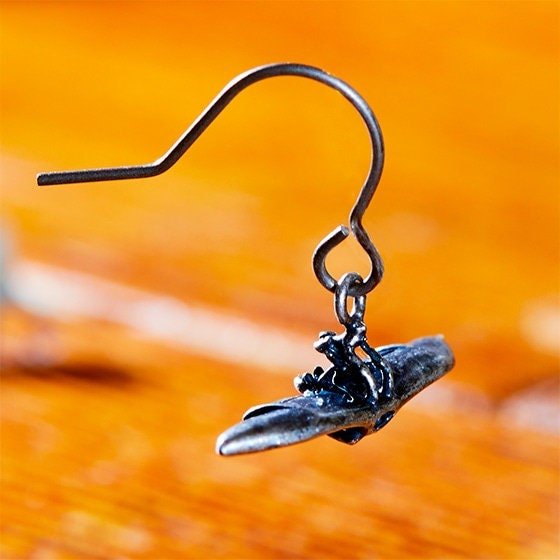 Official Studio Ghibli Nausicaa Valley of the Wind Earrings • Japanese Handmade Jewelry - Kamaji Market