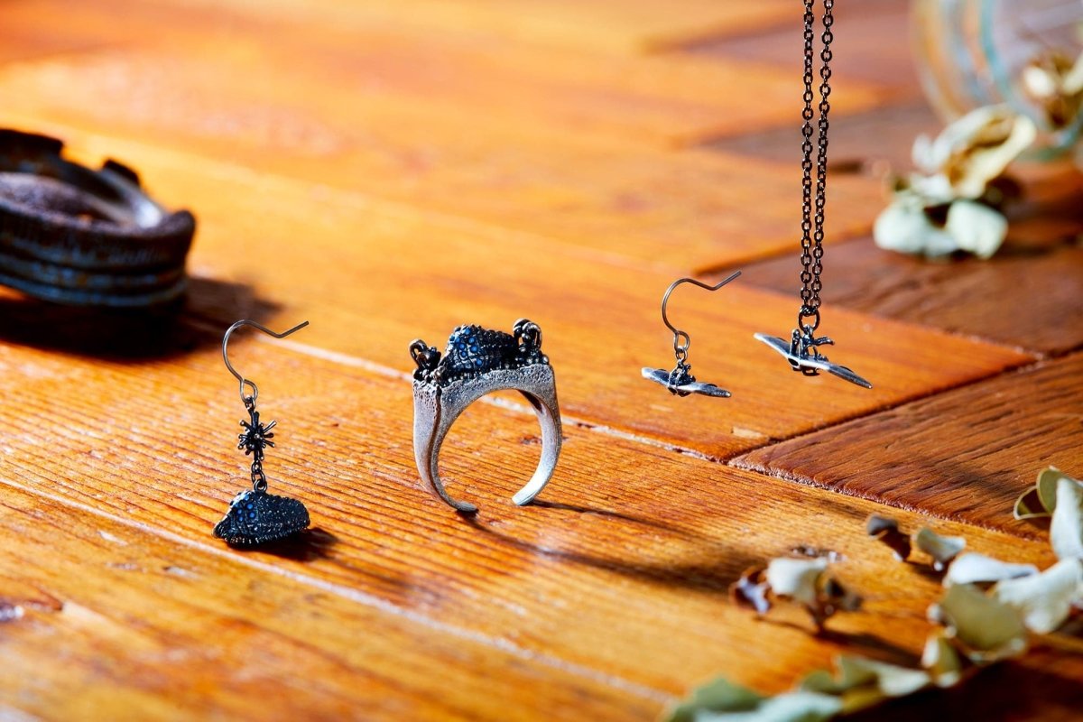 Official Studio Ghibli Nausicaa Valley of the Wind Earrings • Japanese Handmade Jewelry - Kamaji Market