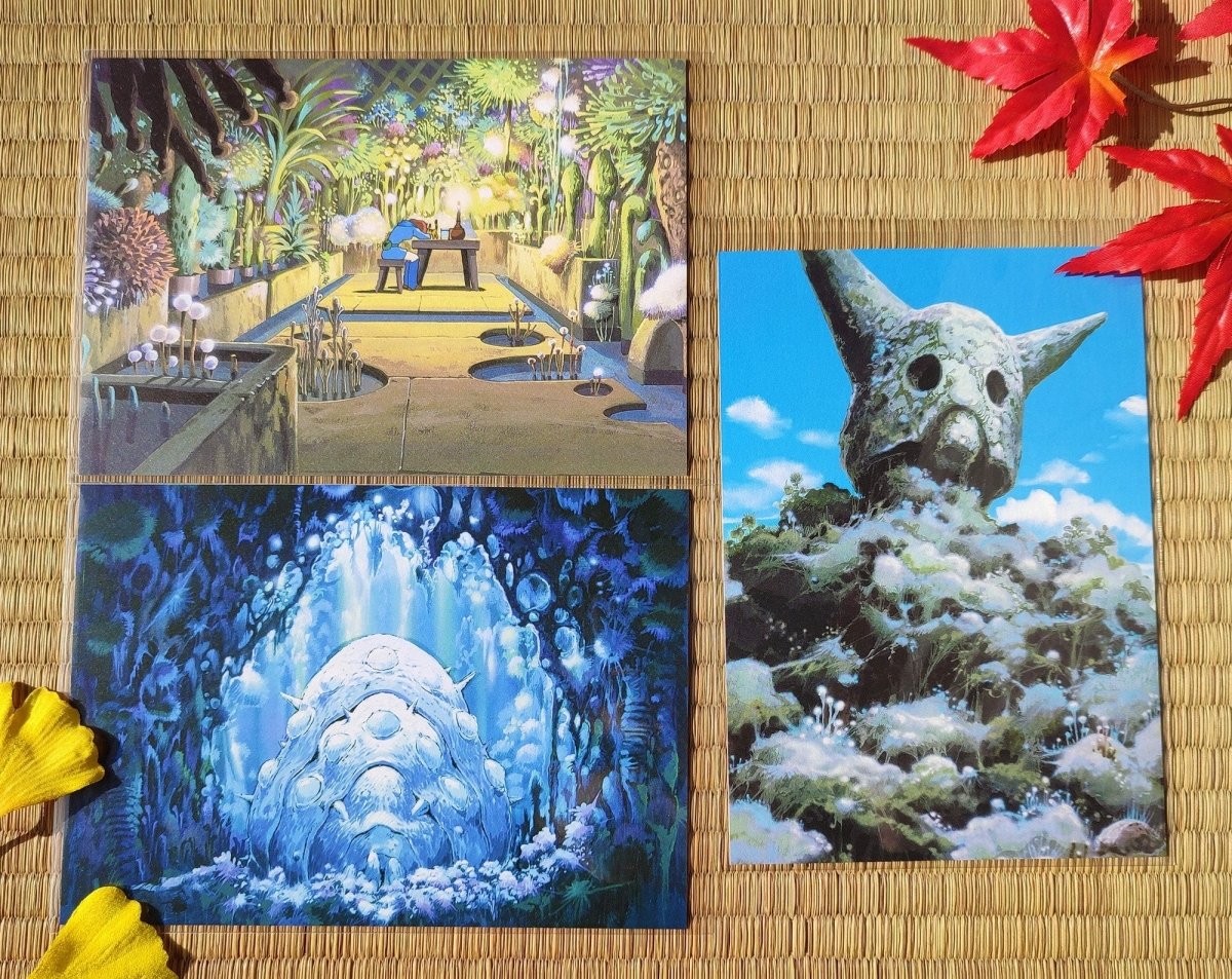 Official Studio Ghibli Nausicaä Postcard • Nausicaa of the Valley of the Wind Message card/Writing letter • Japanese Stationery - Kamaji Market