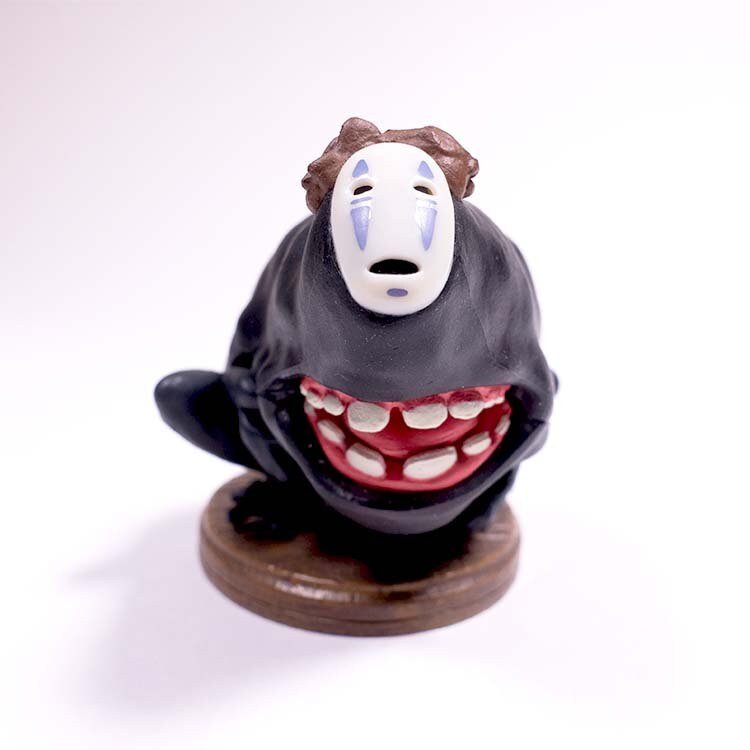 Official Studio Ghibli No Face Figure (Set of 6) • Spirited Away Figurine/Mini Statue/Replica/Home Decor/Interior Diorama • Kaonashi Gift - Kamaji Market