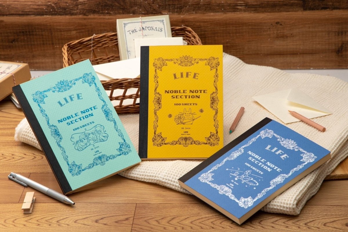 Official Studio Ghibli Notebook 100 pages • My Neighbor Totoro, Howls Moving Castle, Kikis Delivery Service • Japanese Anime Stationery Gift - Kamaji Market