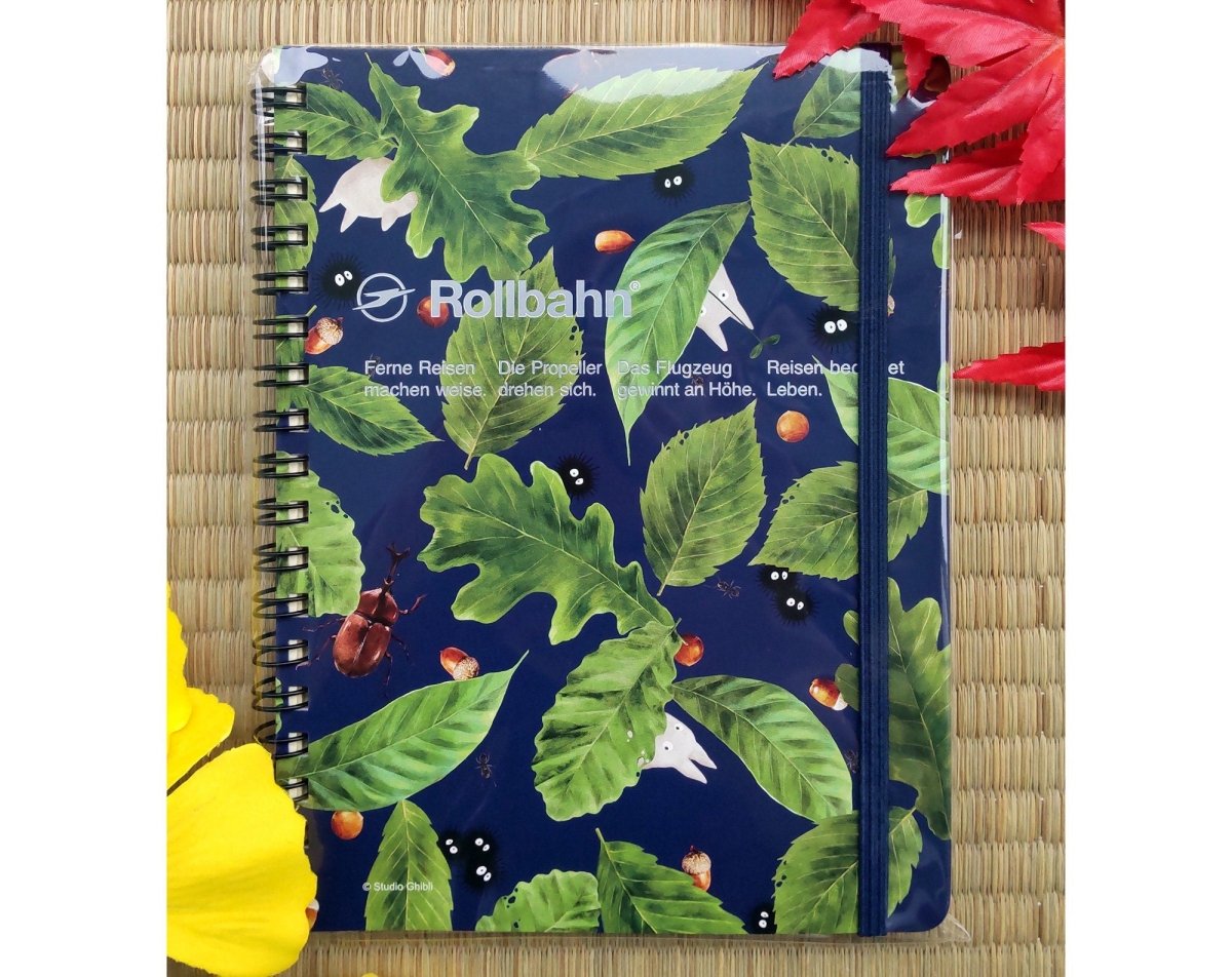 Official Studio Ghibli Notebook • My Neighor Totoro Notepad/Sketchbook/Diary/Planner • Small Totoro Rollban Spiral/Japanese Stationery Gift - Kamaji Market