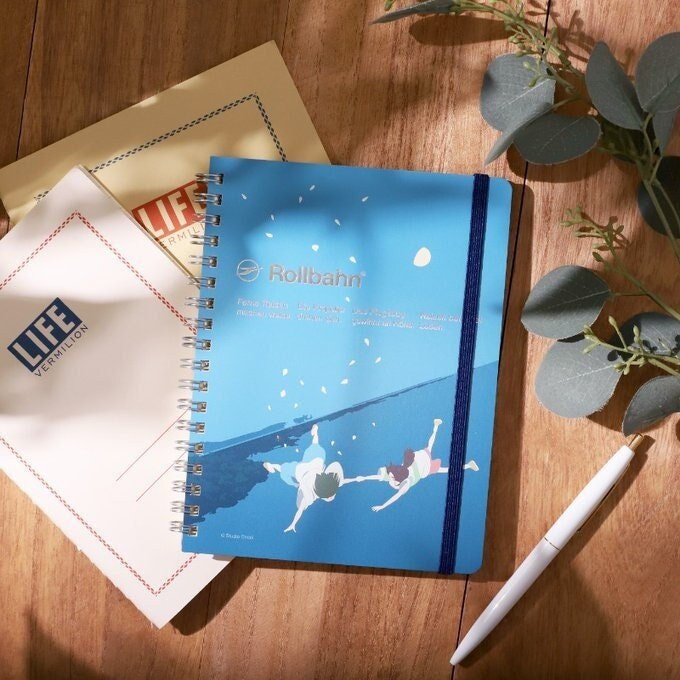 Official Studio Ghibli Notebook • Spirited Away Notepad/Sketchbook/Planner/Diary • Rollban Spiral Book/Japanese Stationery Gift Chihiro Haku - Kamaji Market