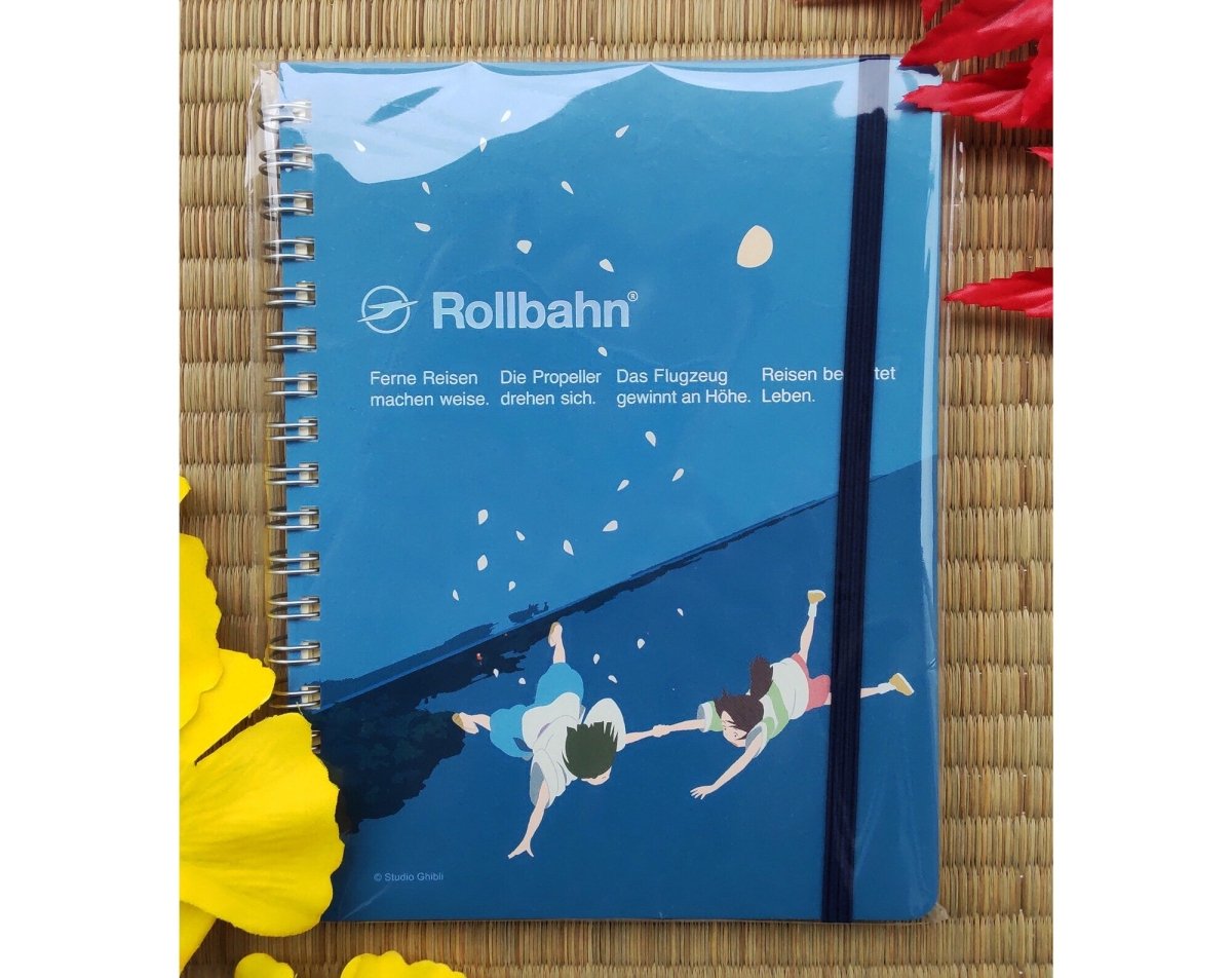 Official Studio Ghibli Notebook • Spirited Away Notepad/Sketchbook/Planner/Diary • Rollban Spiral Book/Japanese Stationery Gift Chihiro Haku - Kamaji Market