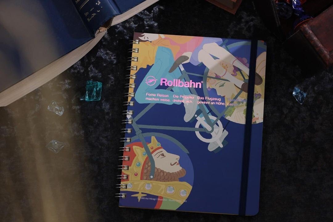 Official Studio Ghibli Notebook • Whisper of the Heart Notepad/Sketchbook/Planner/Diary • Rollban Spiral Book • Japanese Stationery Gift - Kamaji Market