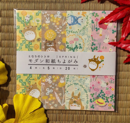 Official Studio Ghibli Origami Paper • My Neighbor Totoro, Kikis Delivery Service, Spirited Away, Laputa Castle in the Sky Stationery/Craft - Kamaji Market