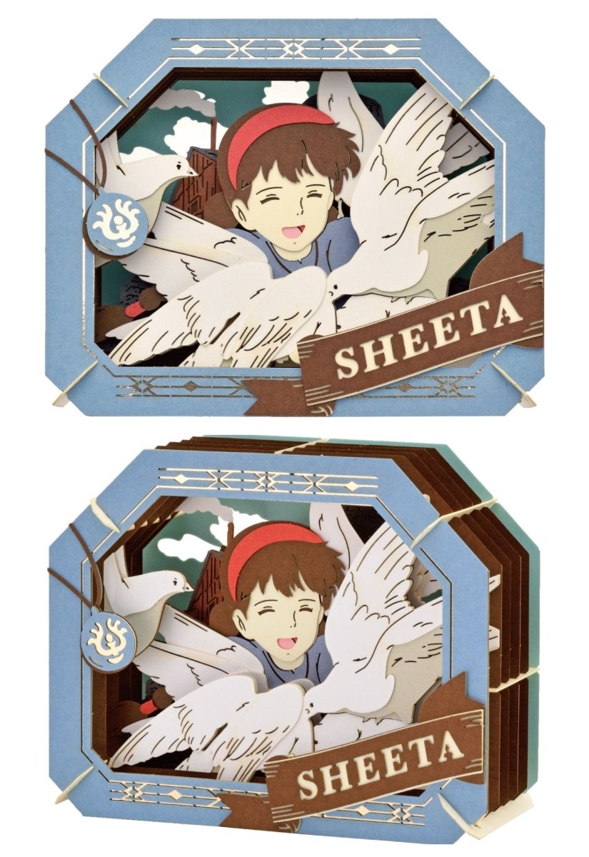 Official Studio Ghibli Paper Theater • Mononoke, Howl, Kiki, Laputa, Porco Rosso Diorama/Papercraft/Miniature/Home Decor - Kamaji Market