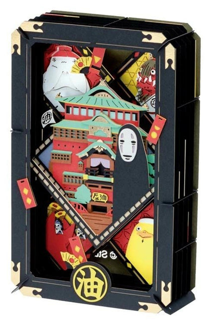 Official Studio Ghibli Paper Theater • Spirited Away, Laputa, Porco Rosso Diorama/Papercraft/Miniature/Home Decor • Anime Film Scene Gift - Kamaji Market
