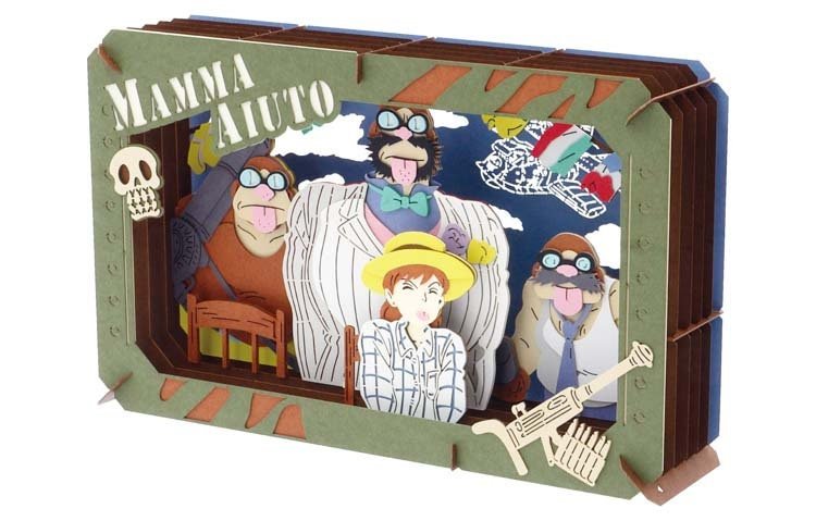 Official Studio Ghibli Paper Theater • Spirited Away, Laputa, Porco Rosso Diorama/Papercraft/Miniature/Home Decor • Anime Film Scene Gift - Kamaji Market