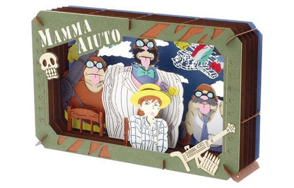 Official Studio Ghibli Paper Theater • Spirited Away, Laputa, Porco Rosso Diorama/Papercraft/Miniature/Home Decor • Anime Film Scene Gift - Kamaji Market
