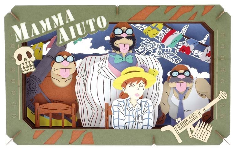 Official Studio Ghibli Paper Theater • Spirited Away, Laputa, Porco Rosso Diorama/Papercraft/Miniature/Home Decor • Anime Film Scene Gift - Kamaji Market