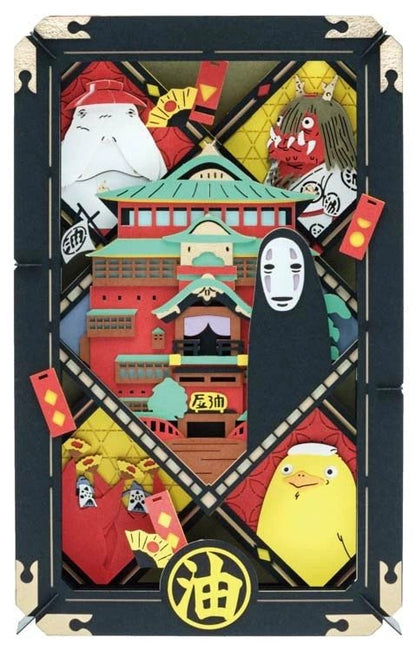 Official Studio Ghibli Paper Theater • Spirited Away, Laputa, Porco Rosso Diorama/Papercraft/Miniature/Home Decor • Anime Film Scene Gift - Kamaji Market