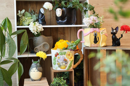 Official Studio Ghibli Planter Cover/Cup • Totoro, Kikis Delivery, Laputa, Spirited Away Pot/Vase/Holder/Home Decor/Interior Design Gift - Kamaji Market