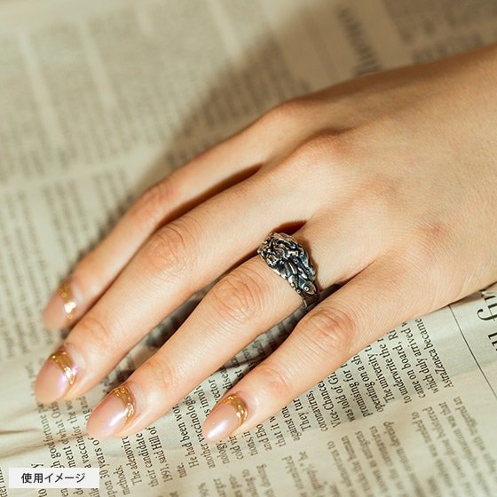 Official Studio Ghibli "Ponyo on the wave" Ring • Ponyo on the Cliff by the Sea Free Size Ring • Japanese Handmade Jewelry Gift - Kamaji Market