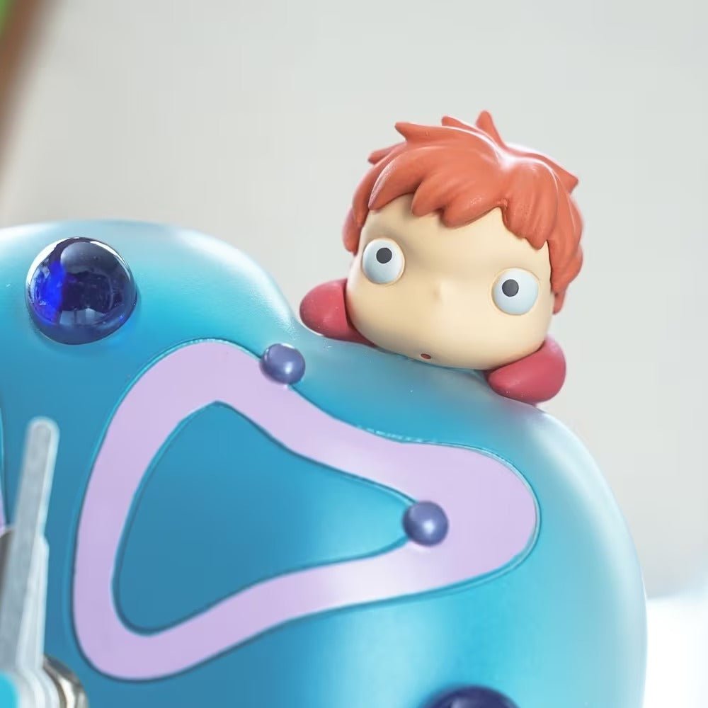 Official Studio Ghibli Ponyo Table Clock • Ponyo and Jellyfish Figure/Home Decor/Interior Diorama - Kamaji Market