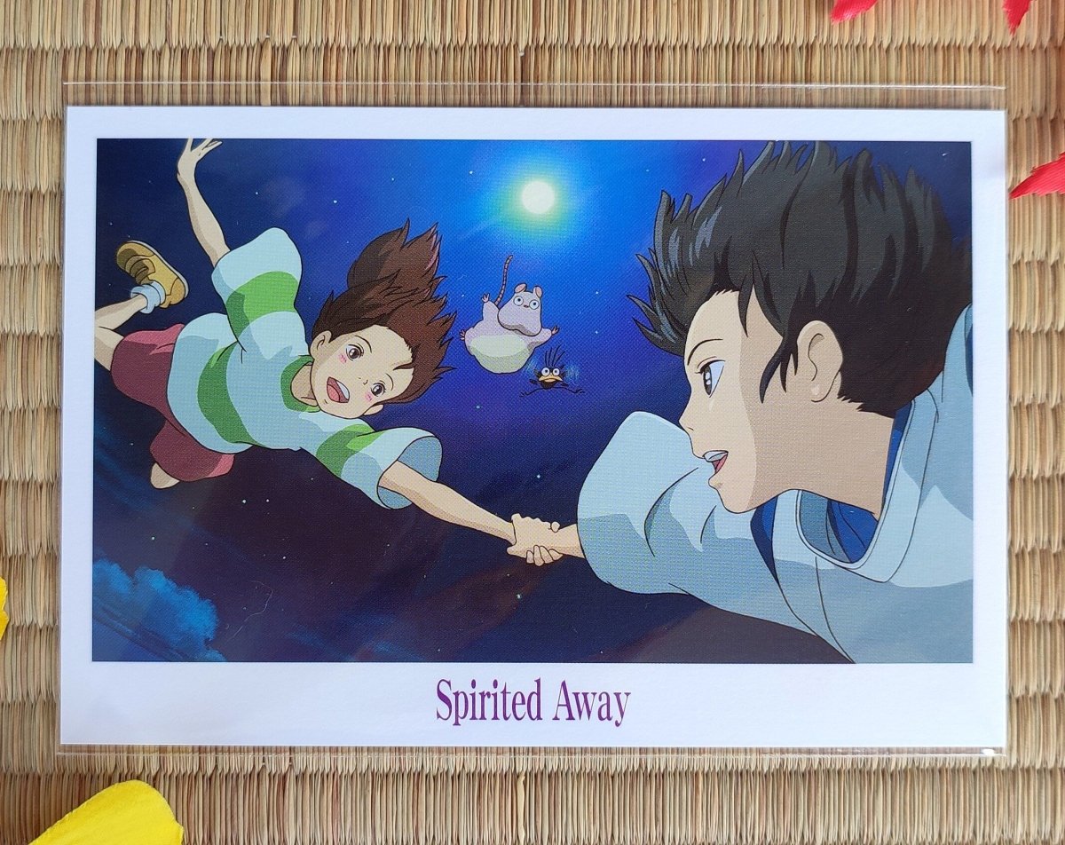 Official Studio Ghibli Postcard • Spirited Away Message card/Writing letter • Japanese Stationery Gift - Kamaji Market