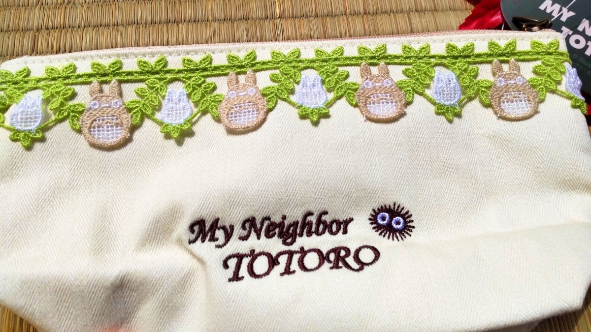 Official Studio Ghibli Pouch/Clutch My Neighbor Totoro/Kikis Delivery Service • Pencil Case/Cosmetic Bag/Wallet/Makeup Bag • Jiji Gigi Gift - Kamaji Market