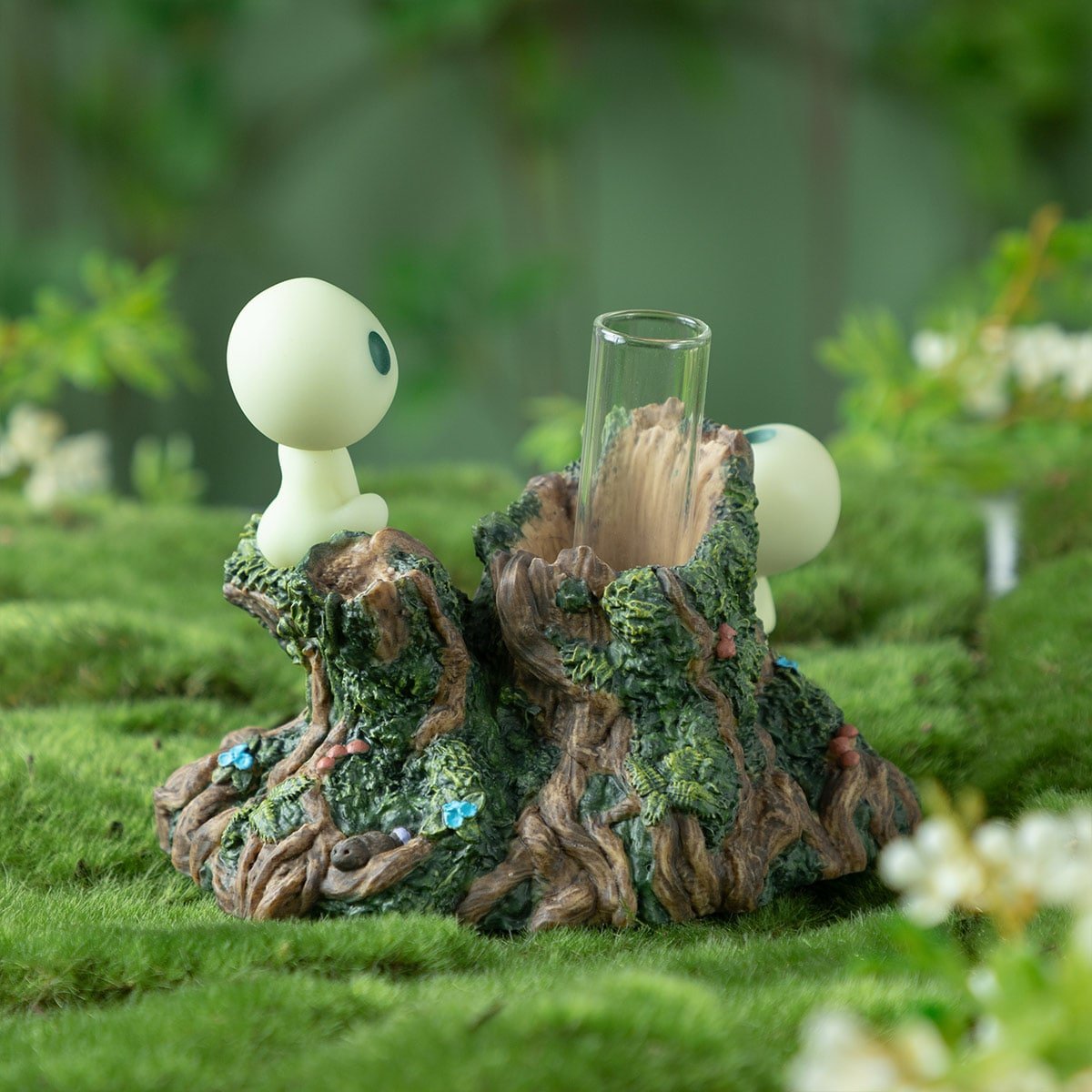 Official Studio Ghibli Princess Mononoke Single Vase • Resin Figure Kodama's Flower Day - Kamaji Market