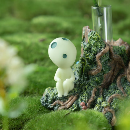 Official Studio Ghibli Princess Mononoke Single Vase • Resin Figure Kodama's Flower Day - Kamaji Market