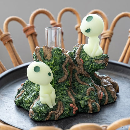 Official Studio Ghibli Princess Mononoke Single Vase • Resin Figure Kodama's Flower Day - Kamaji Market