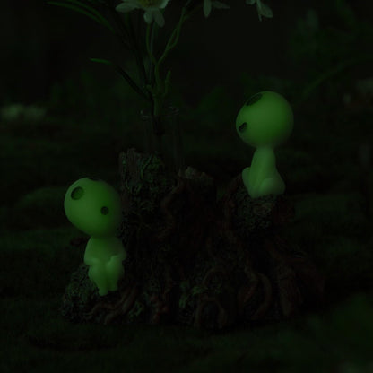Official Studio Ghibli Princess Mononoke Single Vase • Resin Figure Kodama's Flower Day - Kamaji Market