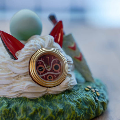 Official Studio Ghibli Princess Mononoke Table Clock • San/Kodama Figure - Kamaji Market