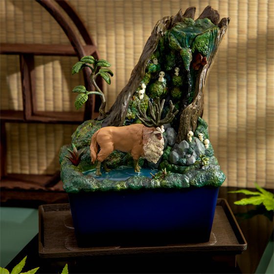 Official Studio Ghibli Princess Mononoke Water Garden • Forest Spirit Bonsai Diorama Fountain - Kamaji Market
