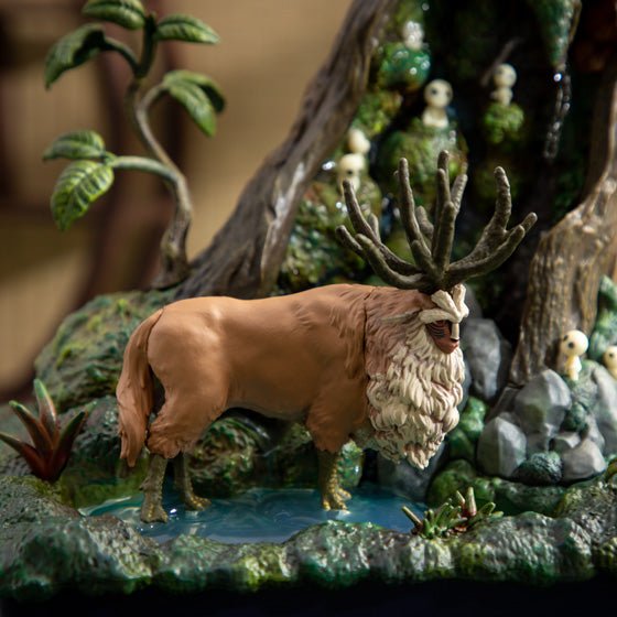 Official Studio Ghibli Princess Mononoke Water Garden • Forest Spirit Bonsai Diorama Fountain - Kamaji Market