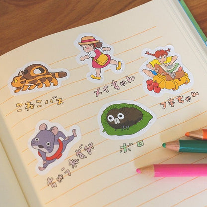 Official Studio Ghibli Roll Sticker Set • Ghibli Museum Short Movies Sticker Sheets • Kawaii Japanese Stationery - Kamaji Market