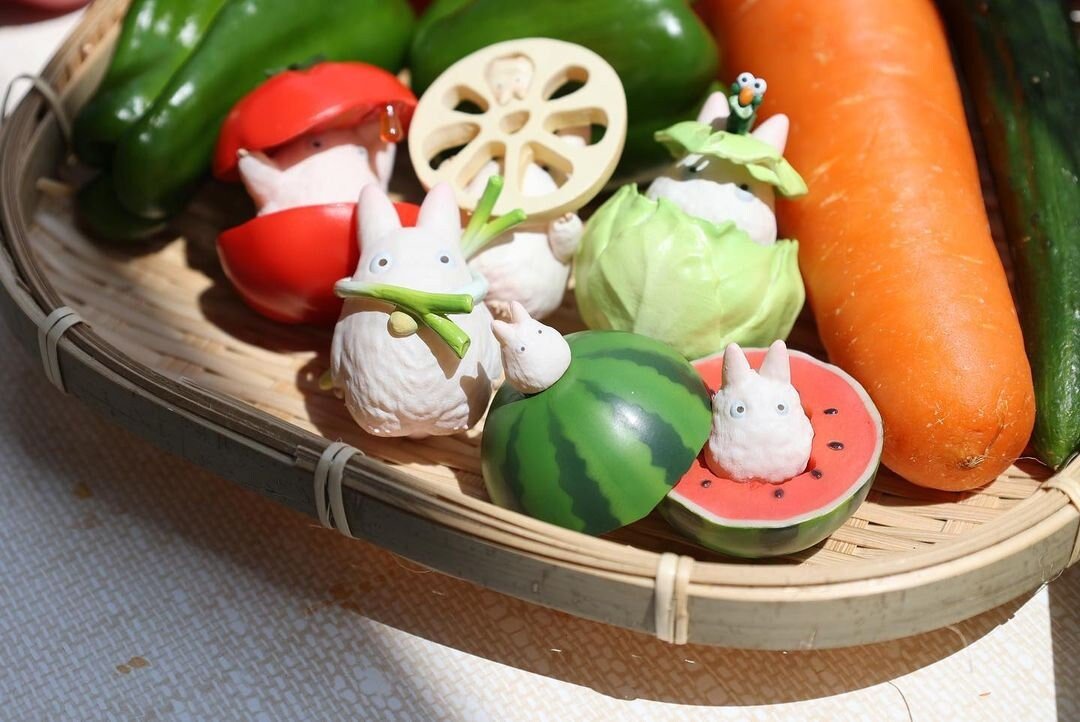 Official Studio Ghibli Small Totoro Figure (Set of 6) • My Neighbor Totoro Figurine/Statue/Replica/Home Decor/Interior Diorama - Kamaji Market