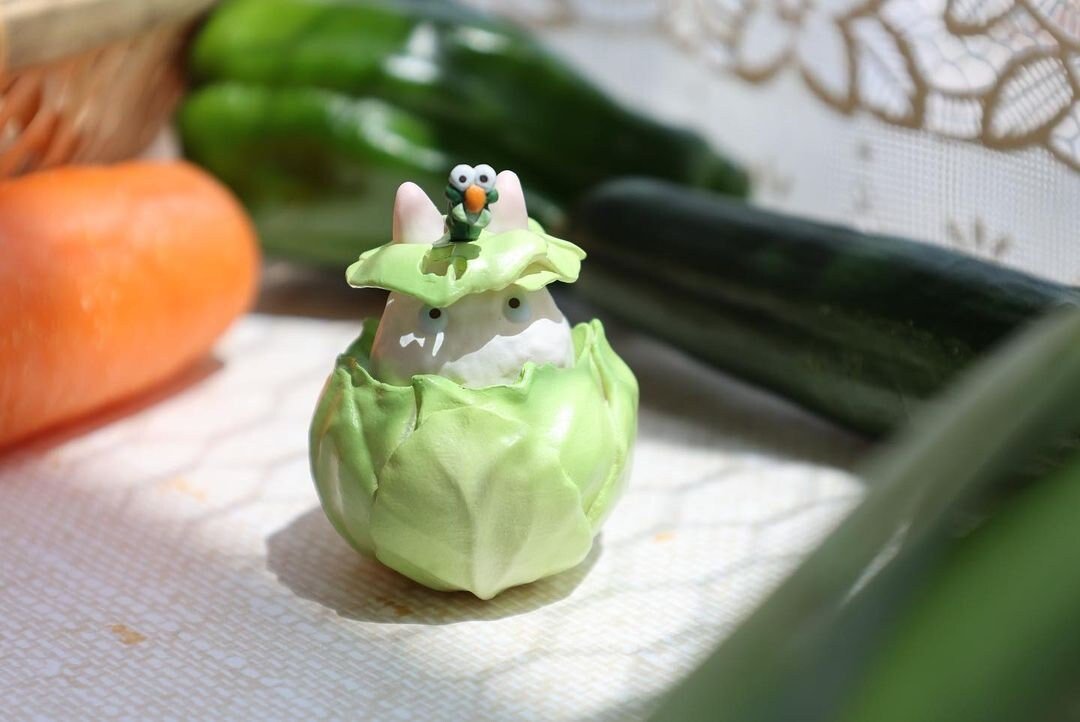 Official Studio Ghibli Small Totoro Figure (Set of 6) • My Neighbor Totoro Figurine/Statue/Replica/Home Decor/Interior Diorama - Kamaji Market