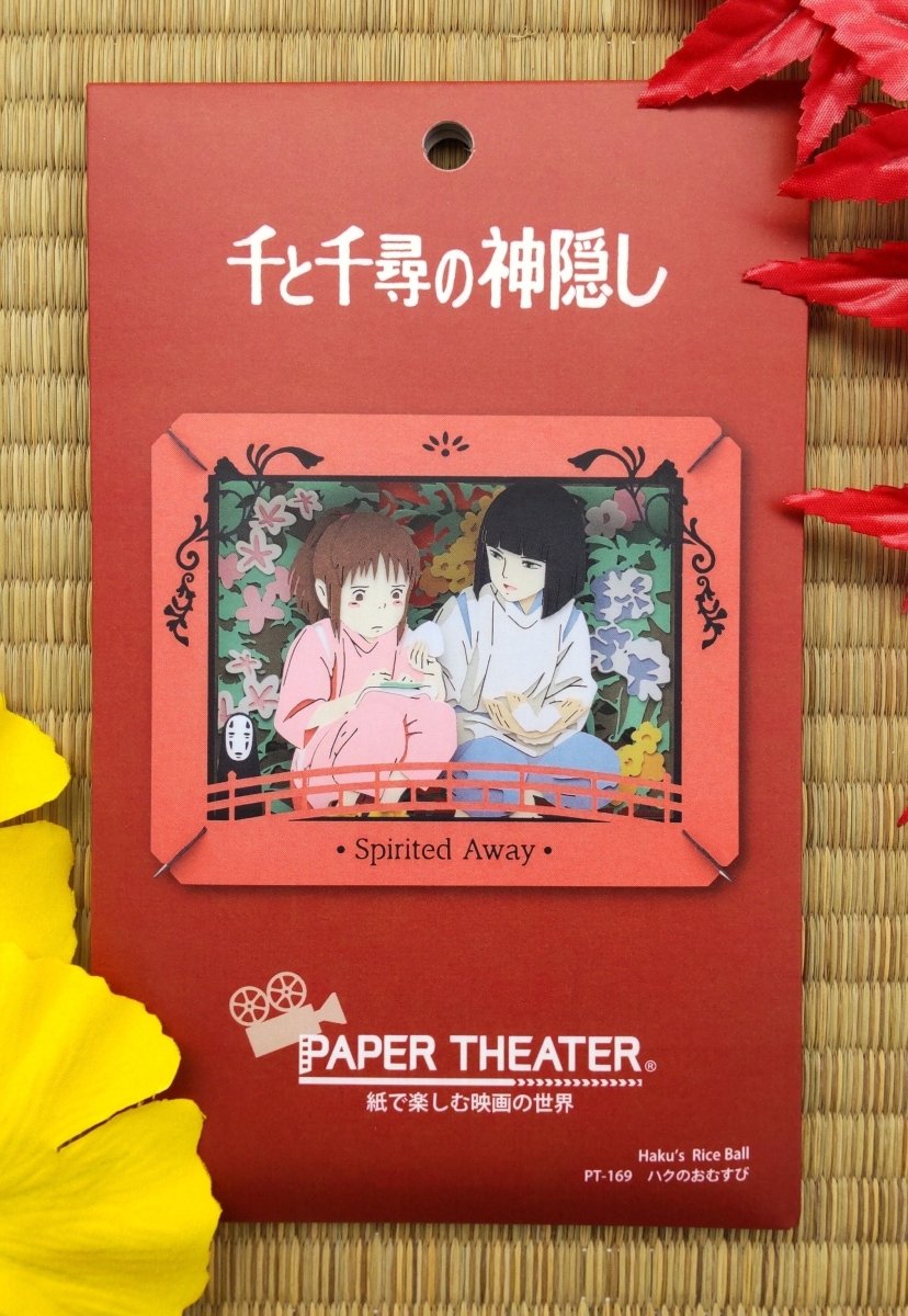 Official Studio Ghibli Spirited Away Paper Theater • Diorama/Papercraft/Miniature/Home Decor • Anime Film Scene Gift • Chihiro, Haku - Kamaji Market