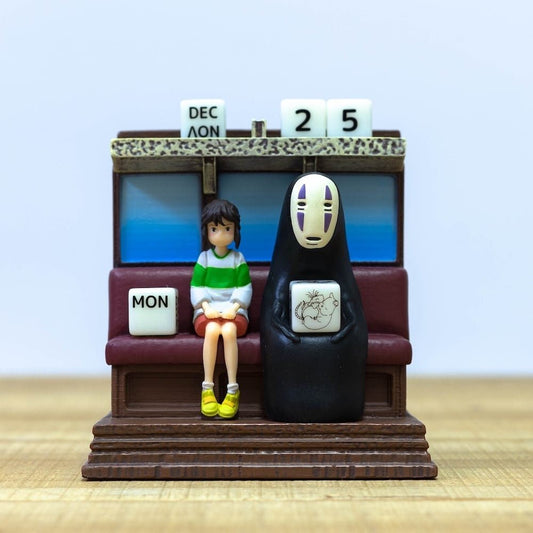 Official Studio Ghibli Spirited Away Perpetual Calendar with Dice, No Face Figure - Kamaji Market