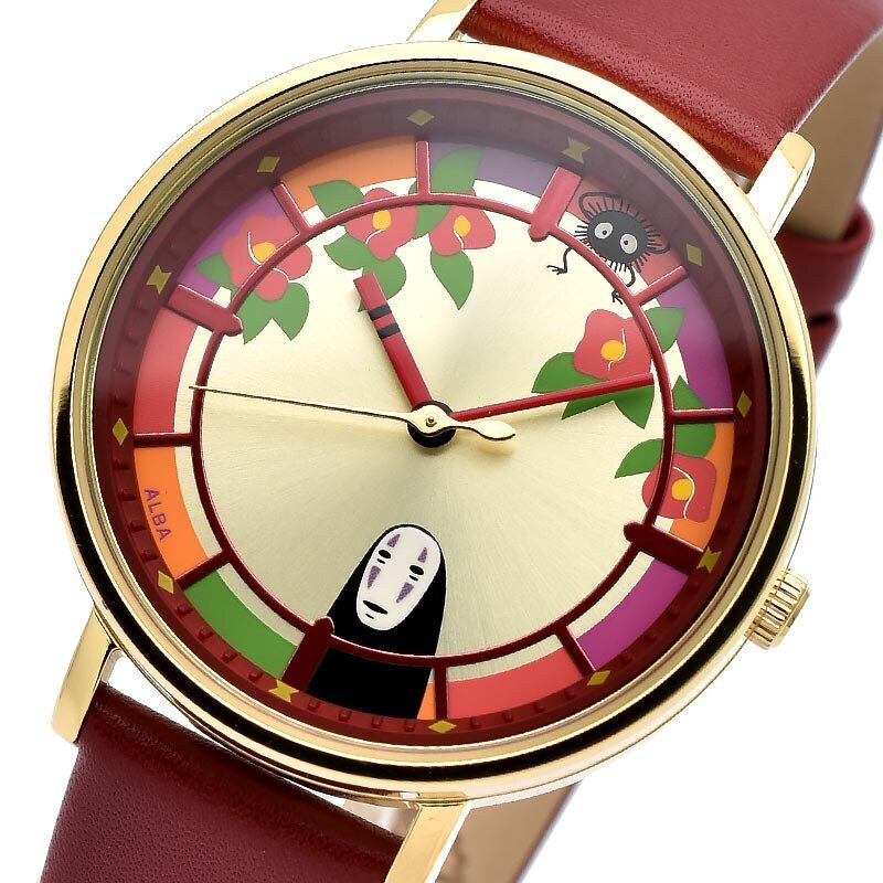 Official Studio Ghibli Spirited Away Wrist Watch with No Face Kaonashi • ALBA Seiko Japanese Anime Watches • Limited to 600 - Kamaji Market